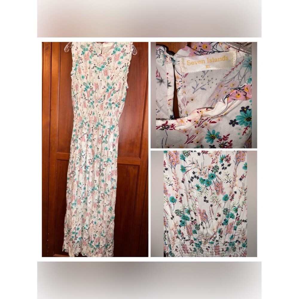 Elegant Floral Print Maxi Dress #1601